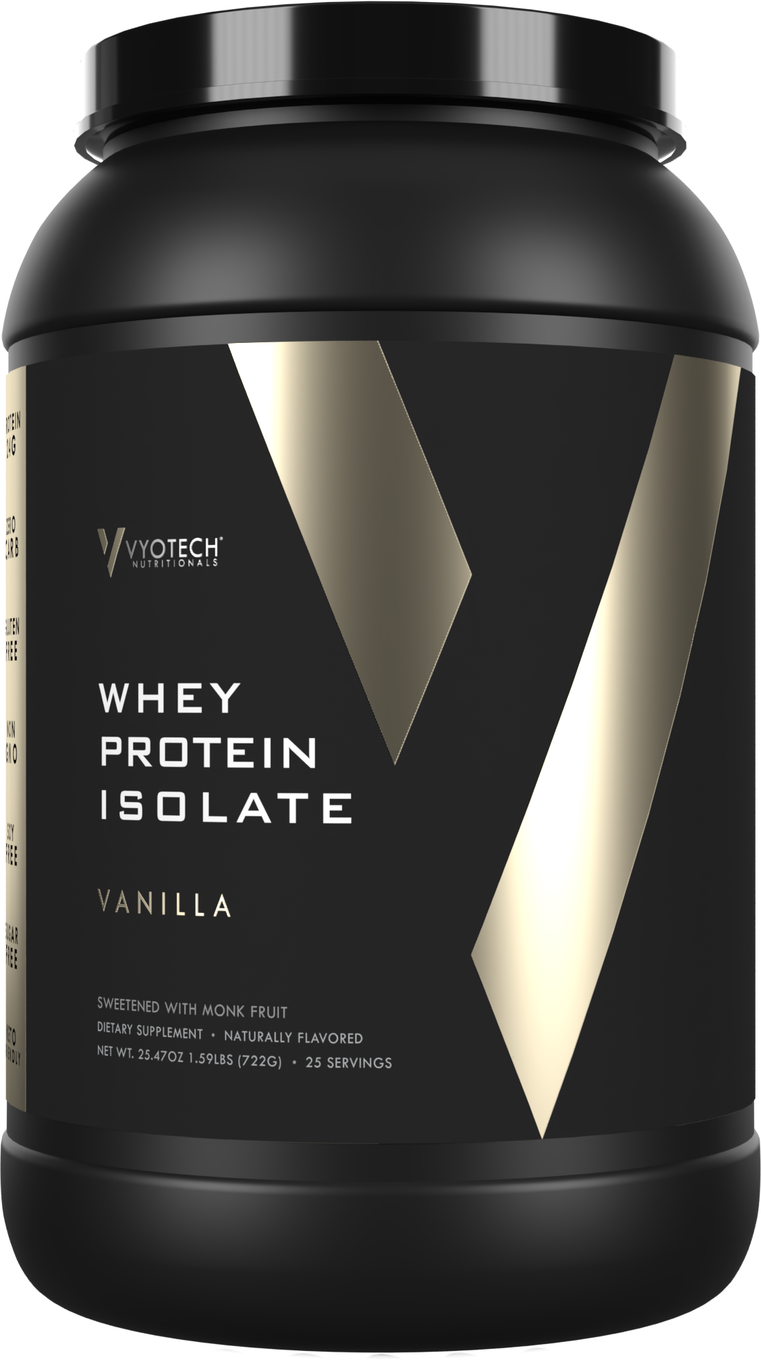 Whey Protein Isolate + Digestive Enzymes + Monkfruit