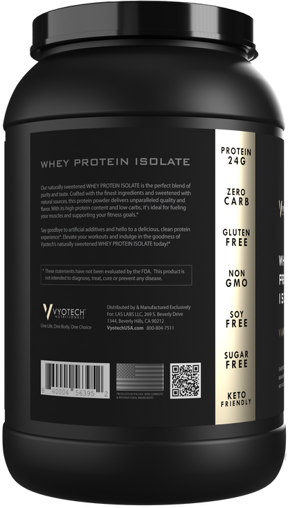 Whey Protein Isolate + Digestive Enzymes + Monkfruit